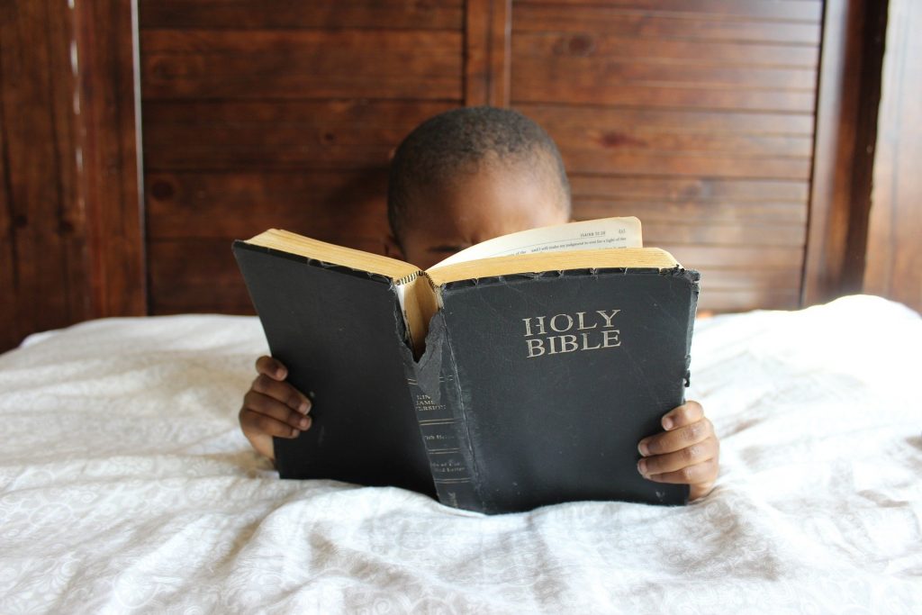 Getting the children to read the Bible or reading to them is a great way of talking more about Jesus