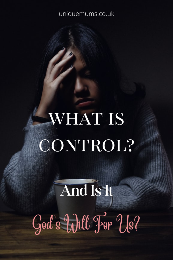 what god says about control